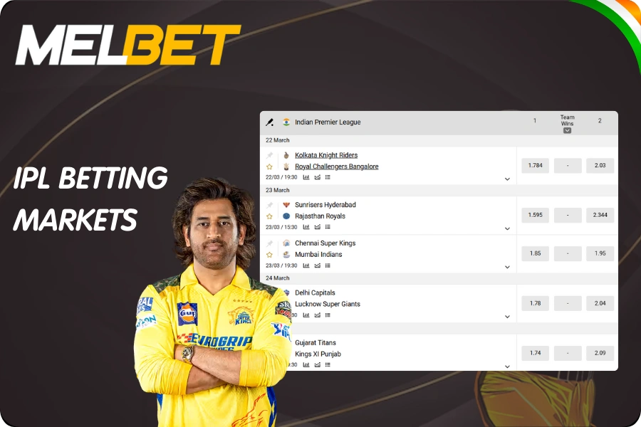 Melbet IPL cricket betting